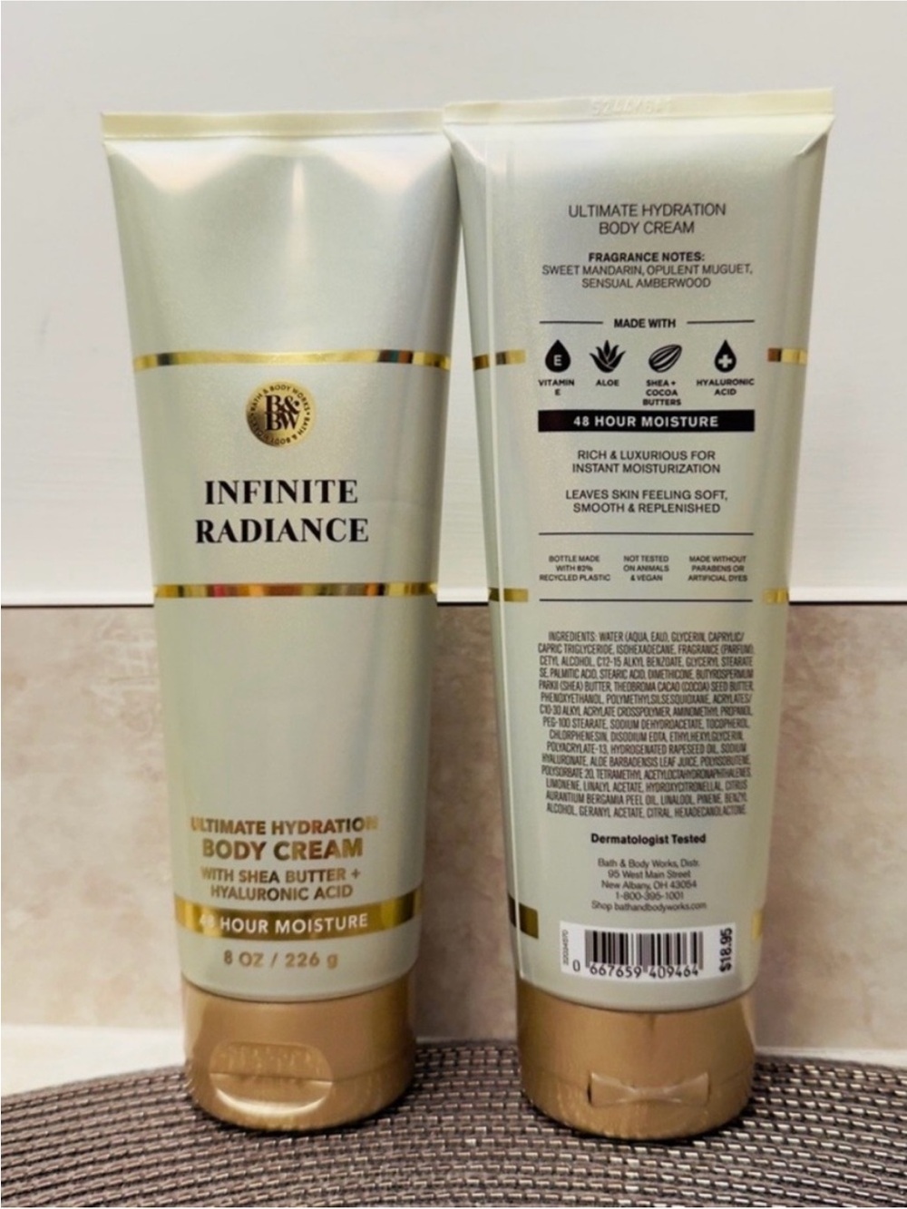 NWT BBW Infinite Radiance Ultimate Hydration Body Cream Set - Picture 2 of 2